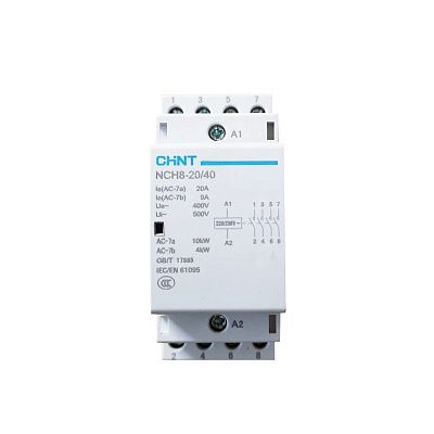 NCH8-20/40 20А 4НО AC24В, 50Гц (R) | Контактор модульный
