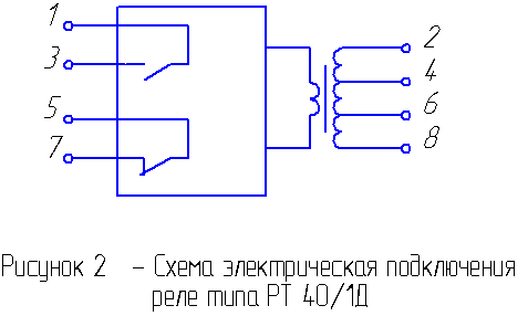 Рт 40 схема подключения