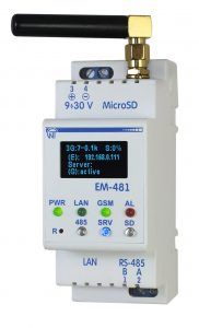 ЕМ-481 | Контроллер web-доступа к управлению Modbus - оборудованием
